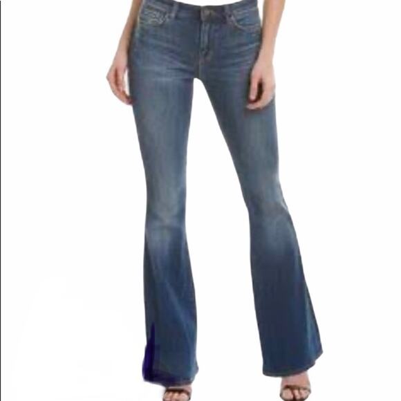 ELIE TAHARI Women's Flare Leg High Waist Denim Jeans - Picture 1 of 11